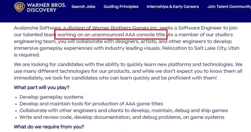 Hogwarts Legacy Avalanche Software