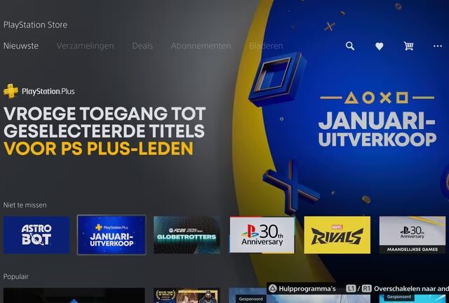Januari uitverkoop PlayStation Store