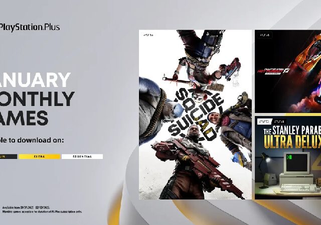 PlayStation Plus januari 2025 Suicide Squad Kill the Justice League