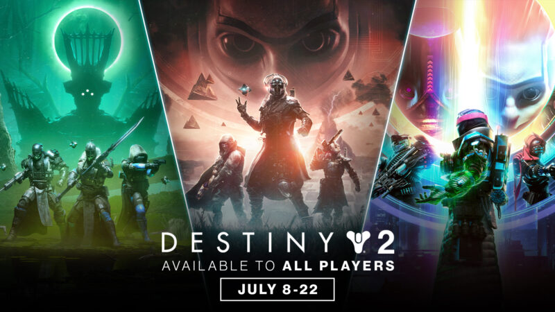 Destiny 2 opent de poorten drie grote uitbreidingen tijdelijk gratis speelbaar