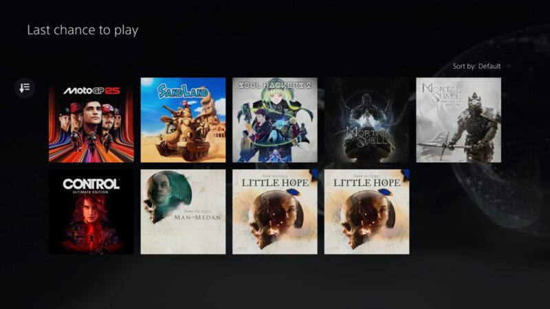 Control PlayStation Plus catalogus