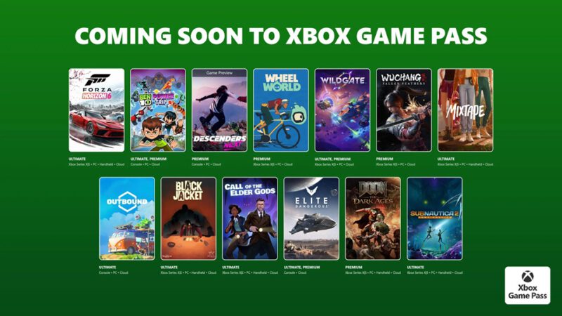 Xbox Game Pass mei 2026 Forza Horizon 6