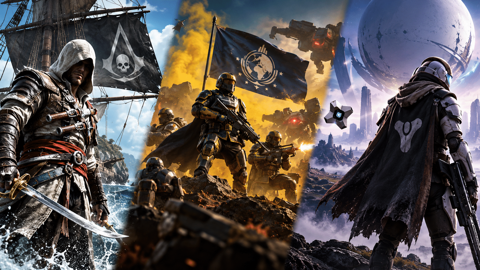 Helldivers, Destiny en Assassin's Creed