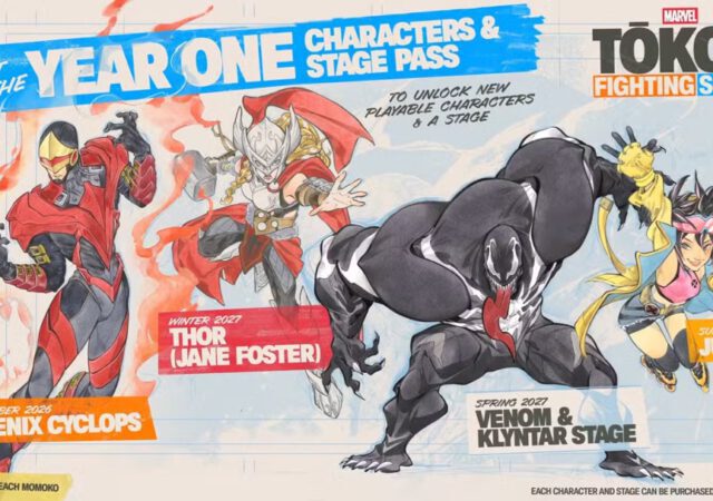 Marvel Tōkon Fighting Souls Year 1 Thor, Venom, Jubilee